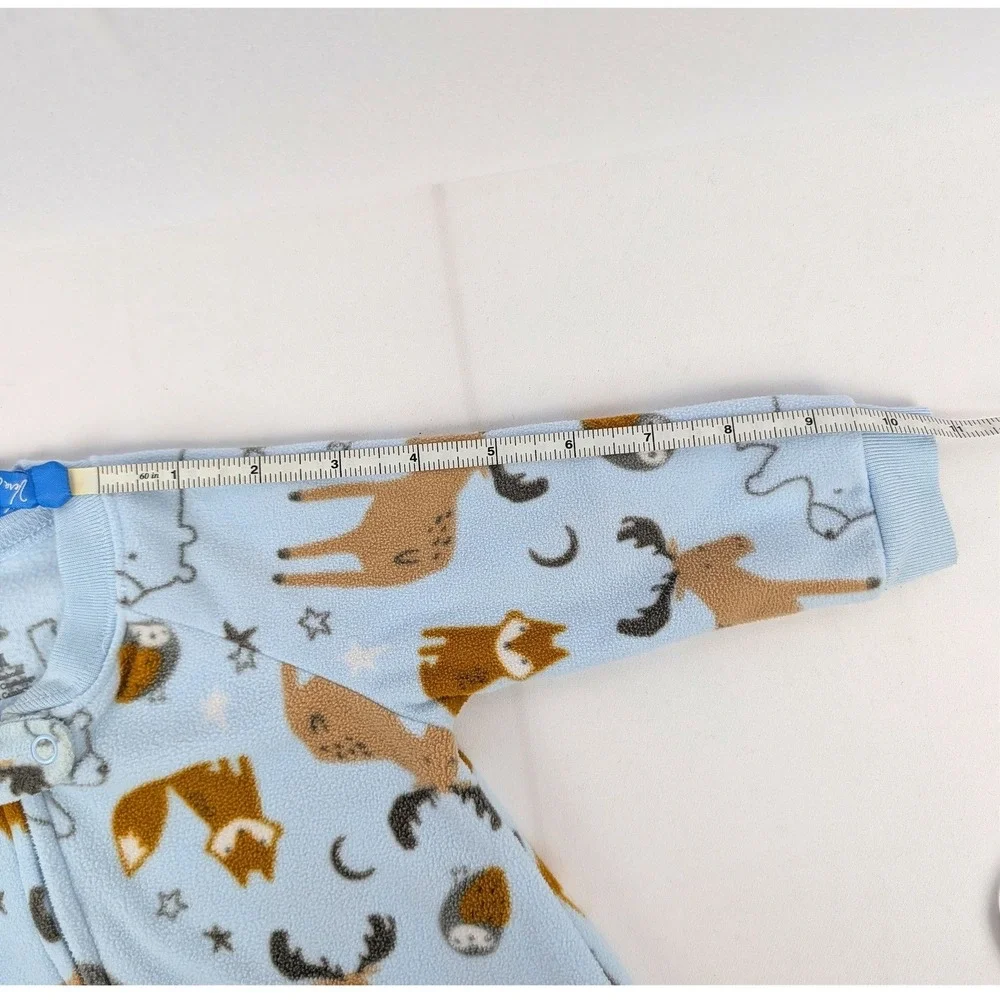 Just One You by Carters Blue‎ Fleece Woodland Animal Sleep Sack 3-6M